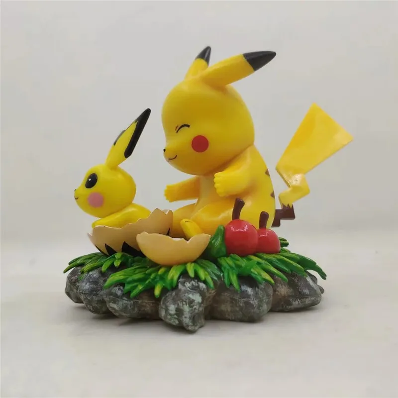 10 см GK Фэнтези Серии Яйцо Pika& Pichu Покемоны Фигурки игрушки милые комнаты Модель украшения подарок на день рождения для детей