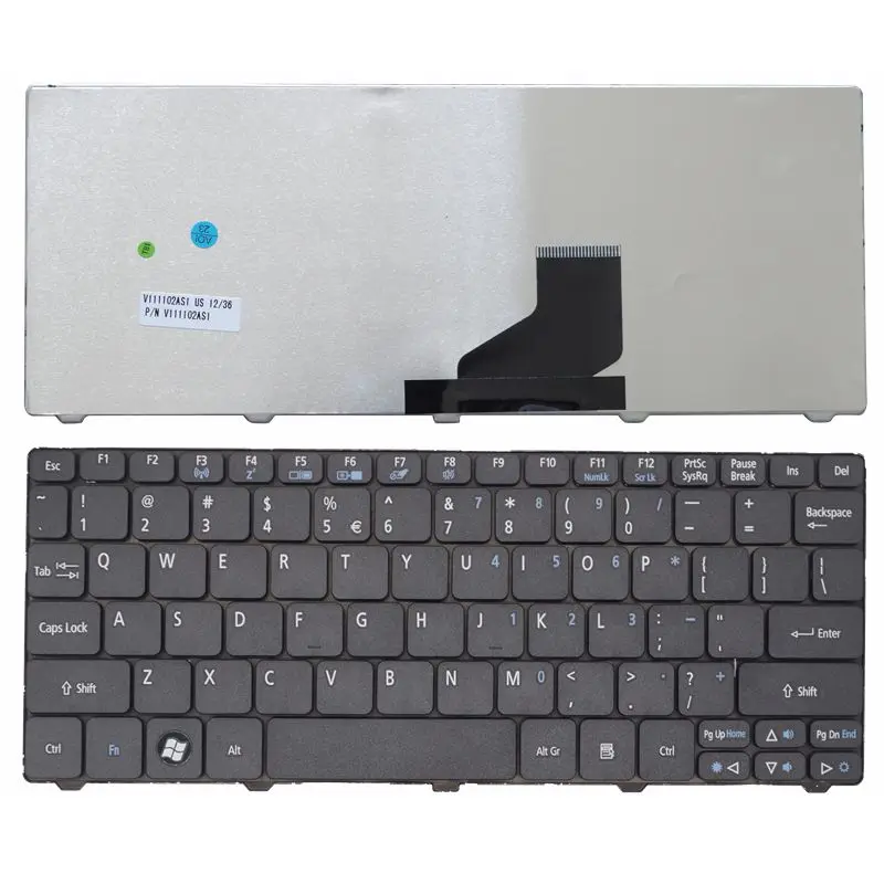 US клавиатура для acer для Aspire One D255 D257 AOD257 D260 D270 521 532 532H 533 AO521 AO533 NAV50 черная клавиатура для ноутбука