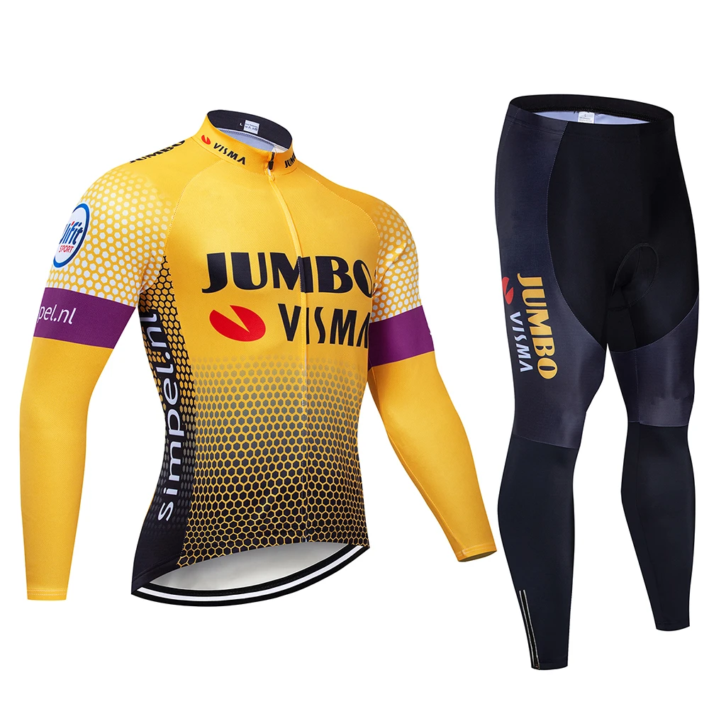 JUMBO зимний термальный флисовый спортивный костюм для велоспорта, Майо Ropa Ciclismo Invierno MTB, одежда для велоспорта, спортивная одежда - Цвет: Pic Color