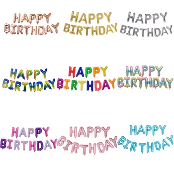 

5 Sets Wholesale bulk price Letter Balloons Foil Happy Birthday Alphabet balloon Birthday Party Decorations Kids Baby Shower