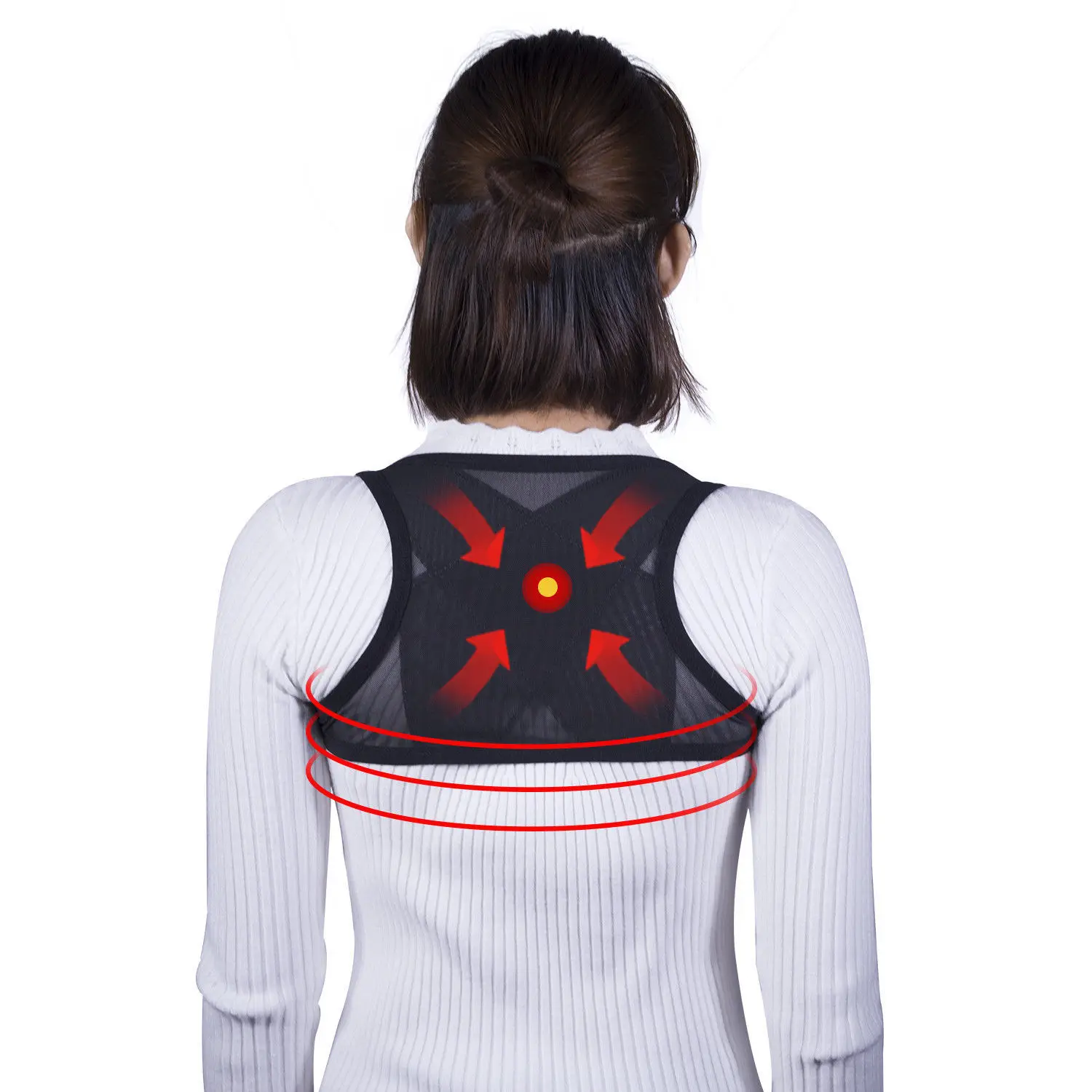 

Adjustable Posture Corrector Brace Net Breathable Back Spine Sport Support Belt Humpback Shoulder Women Posture Correction Belt