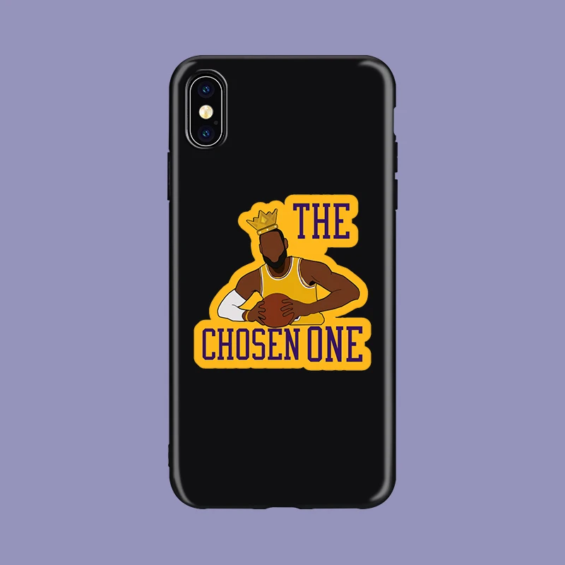 LeBron king James Los Angeles 23 черный мягкий чехол для телефона из ТПУ чехол для iPhone11 pro 5 5S se 6 6s X Xs XR MAX 7 8 plus