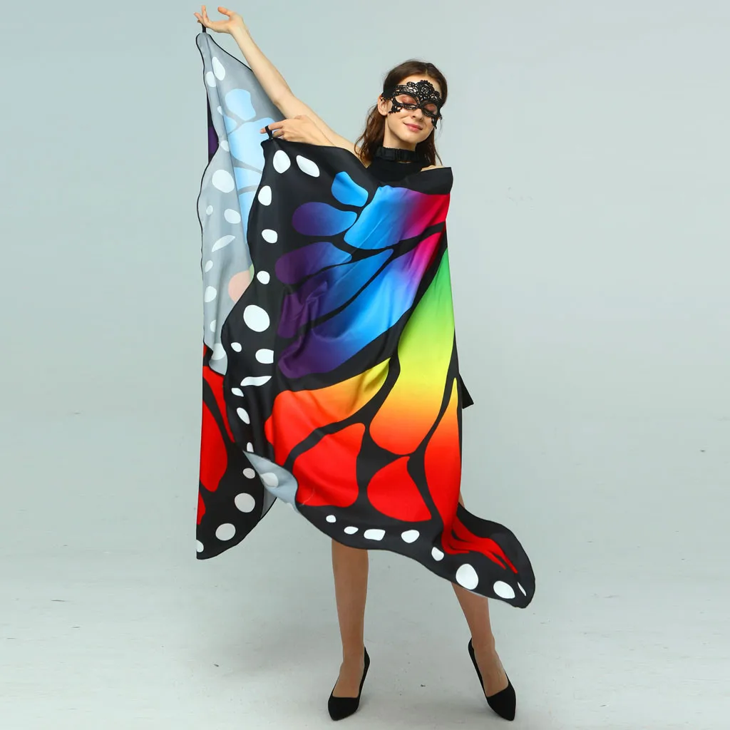 Женская Бабочка крыло шаль Женская Пелерина костюм аксессуар foulard femme bufandas invierno mujer аксессуары mujers горячая распродажа