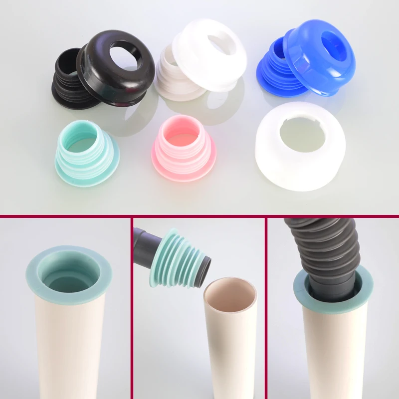 Bathroom Sink Sealing Plug Bathroom wash basin sink pipe deodorant sealing ring decorative cover 40/50/75 silicone plug anti-return water and insect