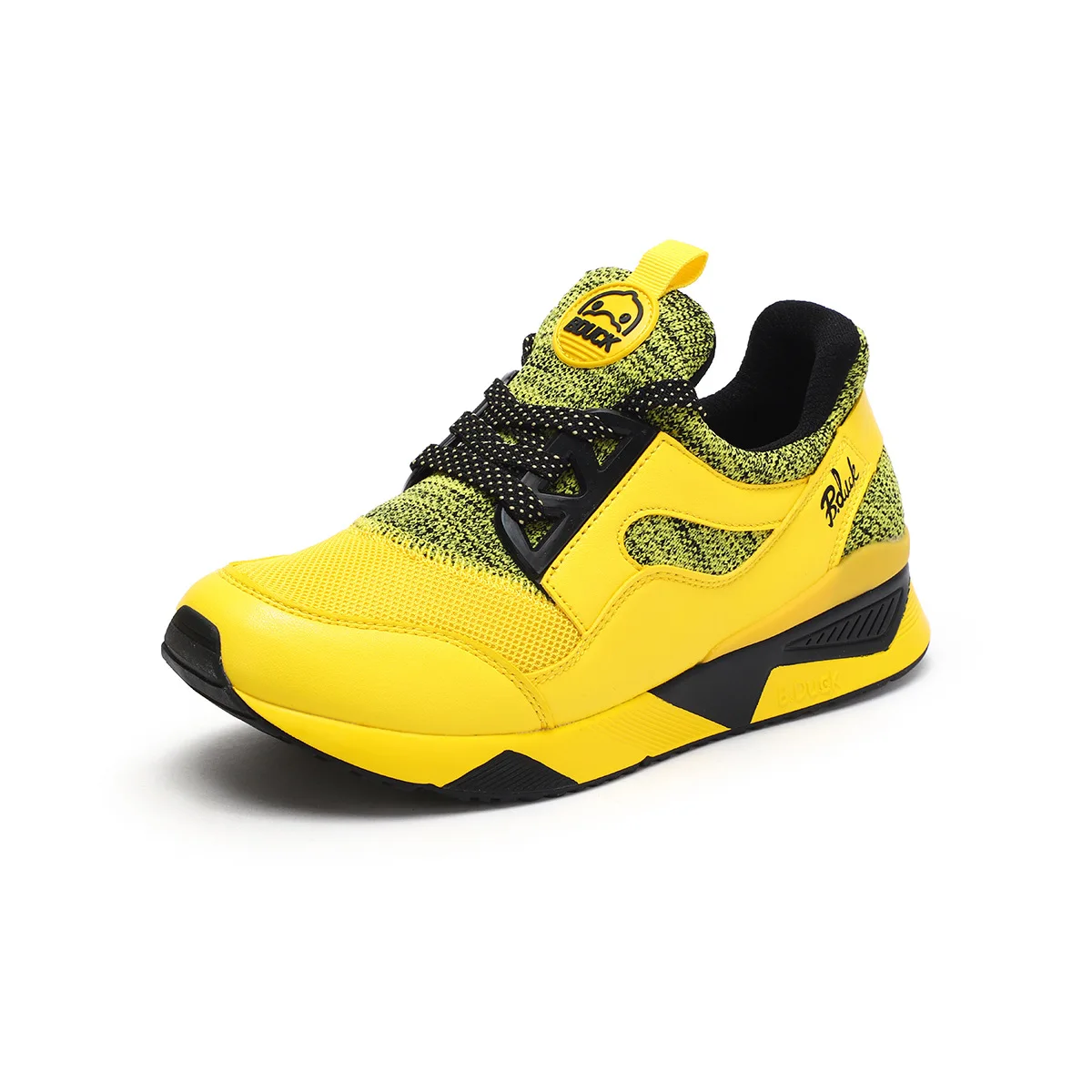 

B. Duck Small Yellow Duck Men's Fashion Sports Fashion Fabric Joint Lightweight Anti-slip Lace-up Athletic Shoes