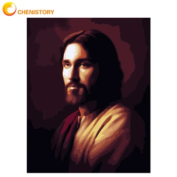 

CHENISTORY Frame DIY Painting By Numbers Figure Picture Wall Art Canvas Painting Coloring By Number For Home Decors Artwork