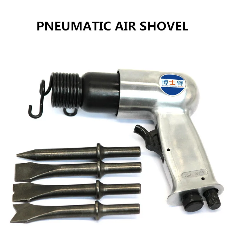 Pneumatic Rust Corrosion Slag Removing Deburring Tool Pick Chisel Impact Air Shovel Chisel Derusting Gun electric hammer dust cover rubber impact drill pick up ash catcher high elasticity dust collector device power tool accessories