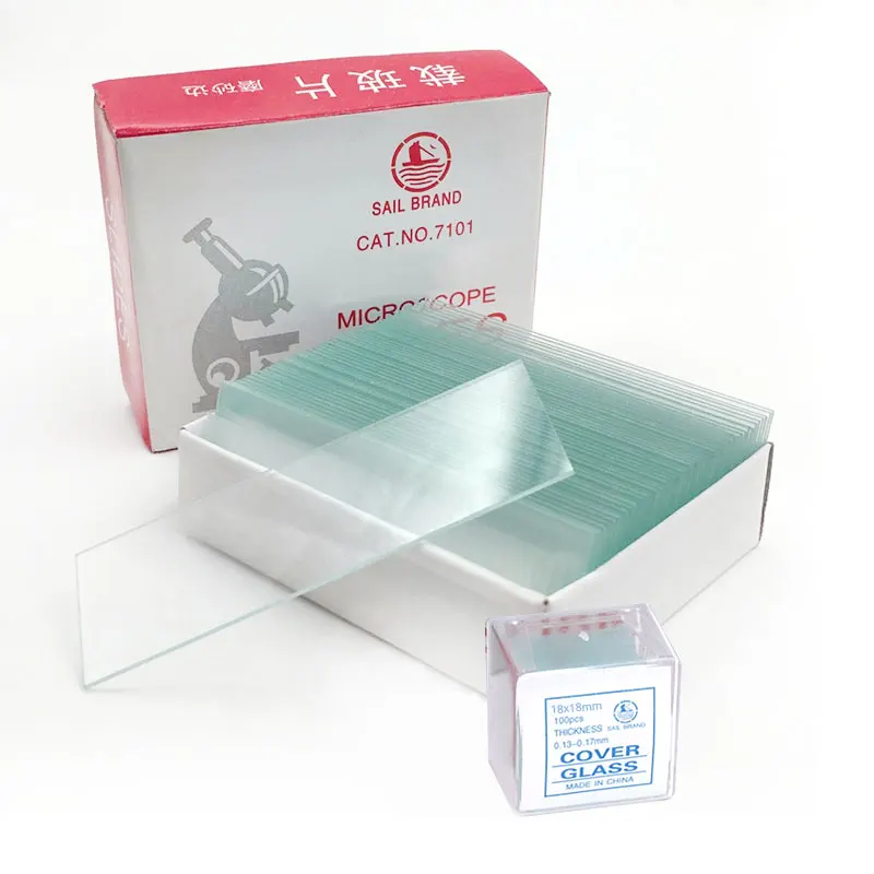Microscope Accessories 50 Blank Microscope Slides And 100 Square Cover