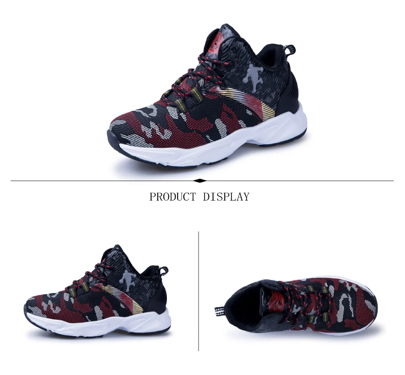 PINSEN Winter shoes Non-slip Kids Sneakers Thick Sole Boys Basketball Shoes Children Sport Shoes Outdoor Boy Trainer Basket (7)