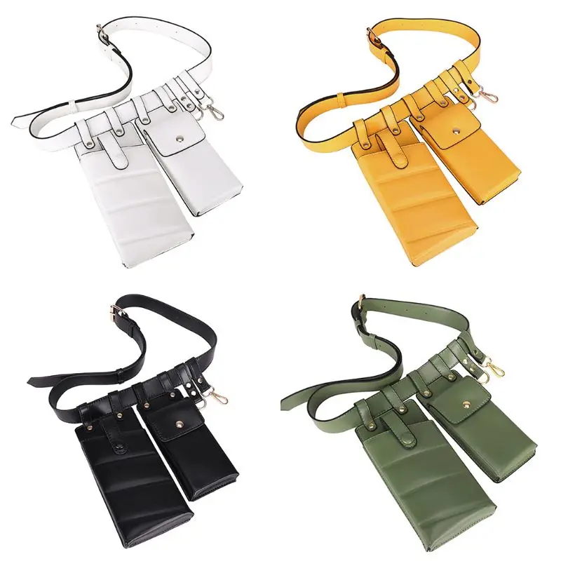 

Women Fashion PU Waist Belt Bag Fanny Pack Lady Casual Adjustable Small Phone Pouch Bag Female Travel Shoulder Strap Chest Bag