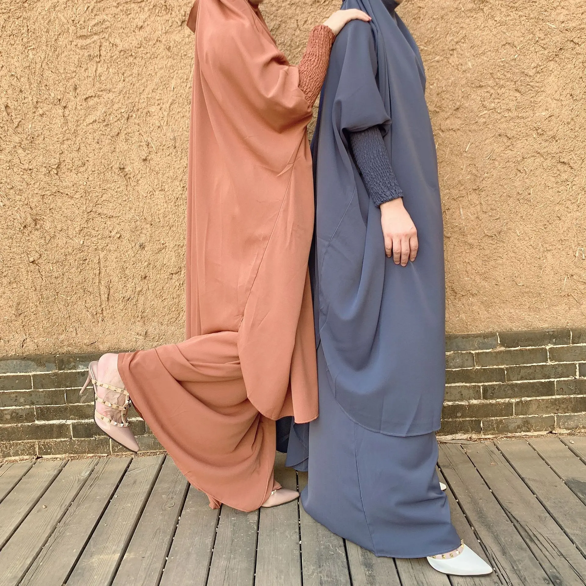 Ramadan Eid Prayer Garment Muslim Dress Hooded Abaya Jilbab Hijab Long Khimar Abayas for Women Dubai Islam Niqab Djellaba Burka