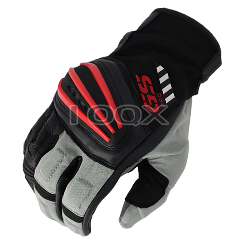 

Black Red Motocross Rally Gloves FOR BMW GS1200 Motorrad Cycling Team Racing Leather Gloves