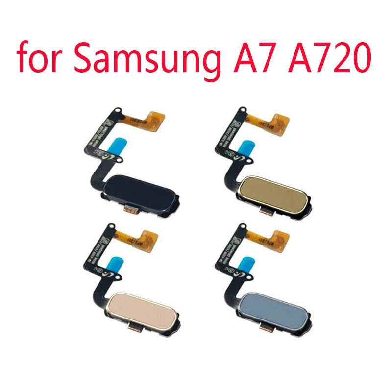 

Home Button Fingerprint For Samsung A720 A7 2017 A720F A720S Original New Mobile Phone Housing Home Button Key Flex Cable