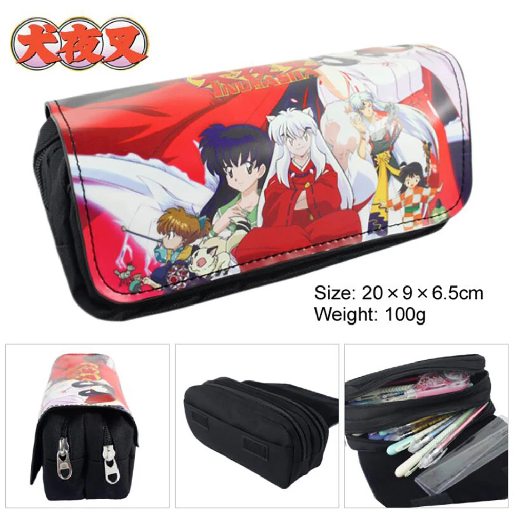 Чехол для карандашей Anime Inuyasha косметичка коробка канцелярских принадлежностей