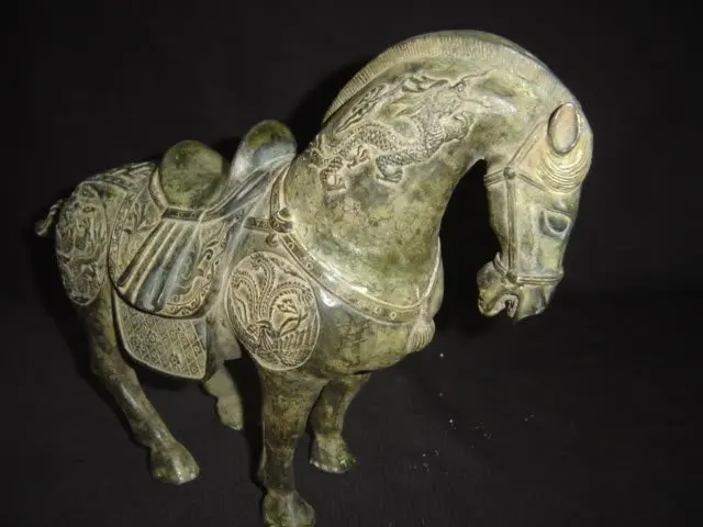 

HORSE BRONZE STATUE Qing Dynasty Qing 1741 Dynasty Free shipping