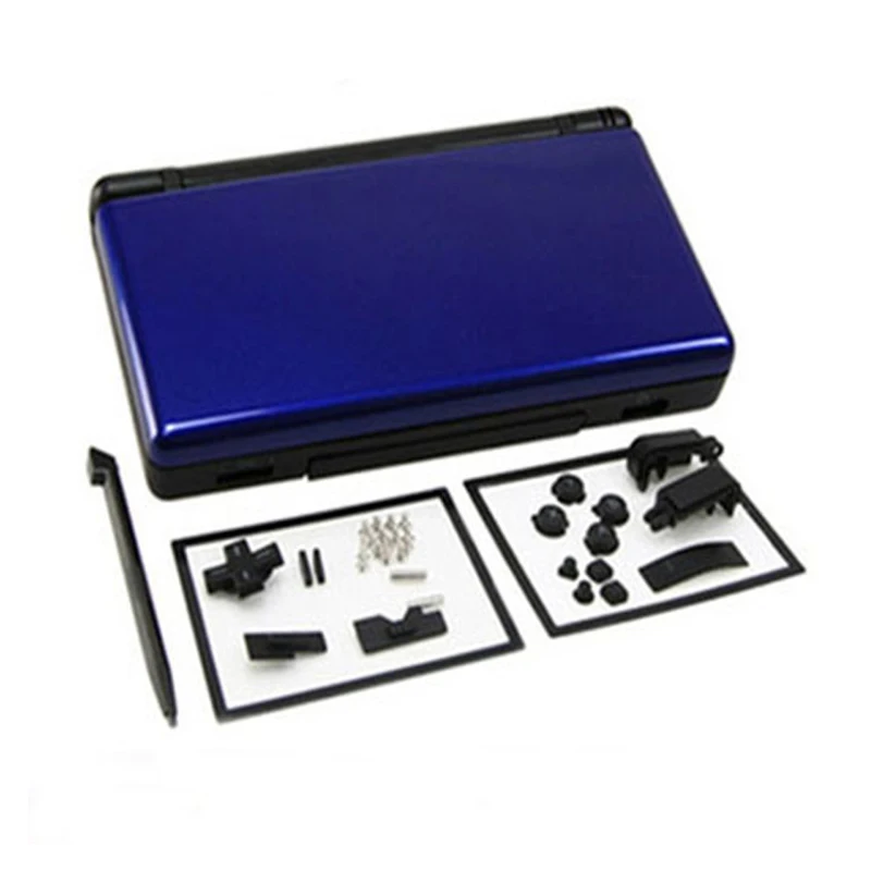 Blue Чехол для nintendo DS Lite NDSL корпус Полные Запасные части корпуса Замена чехол s с комплектом крышка - Цвет: Blue