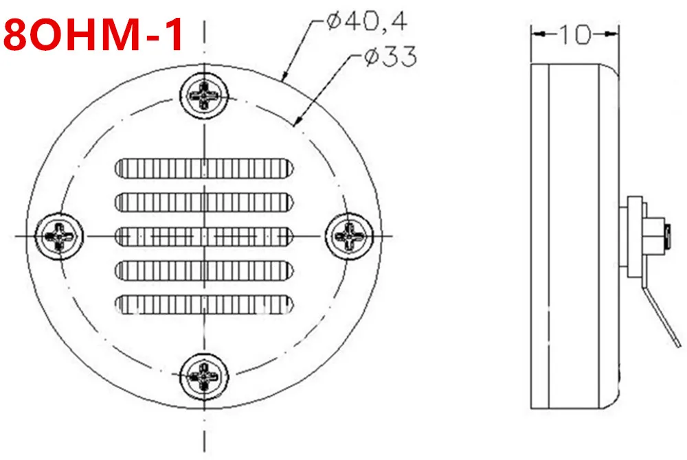 Air motion transformer tweeter AMT used for DIY HiFI audio and Car speaker 4ohm or 8ohm