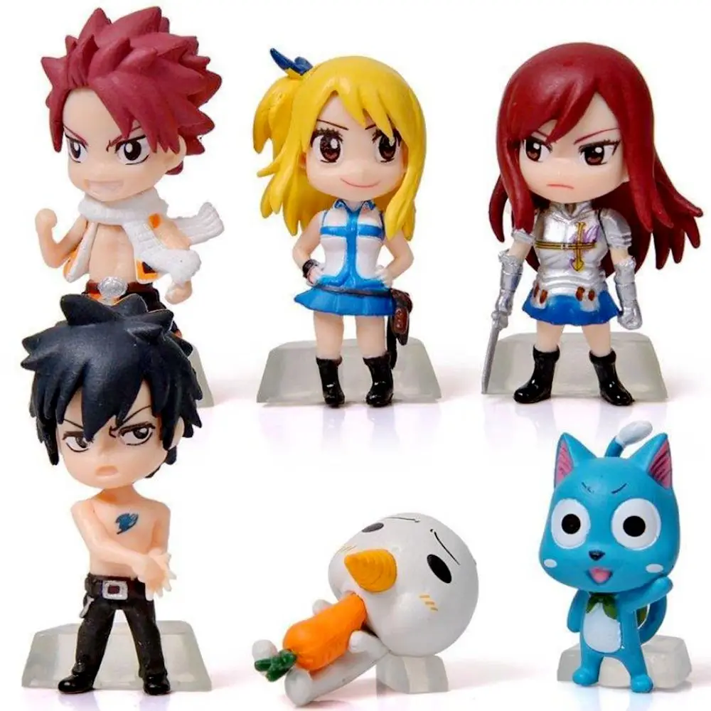 1 шт. с изображениями мультипликационных персонажей Fairy Tail фигурки изображением
