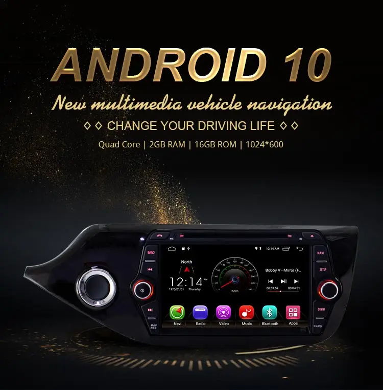 JDASTON Android 10,0 Автомобильный мультимедийный dvd-плеер для KIA Ceed 2013 2 Din автомагнитола gps навигация стерео wifi Bluetooth