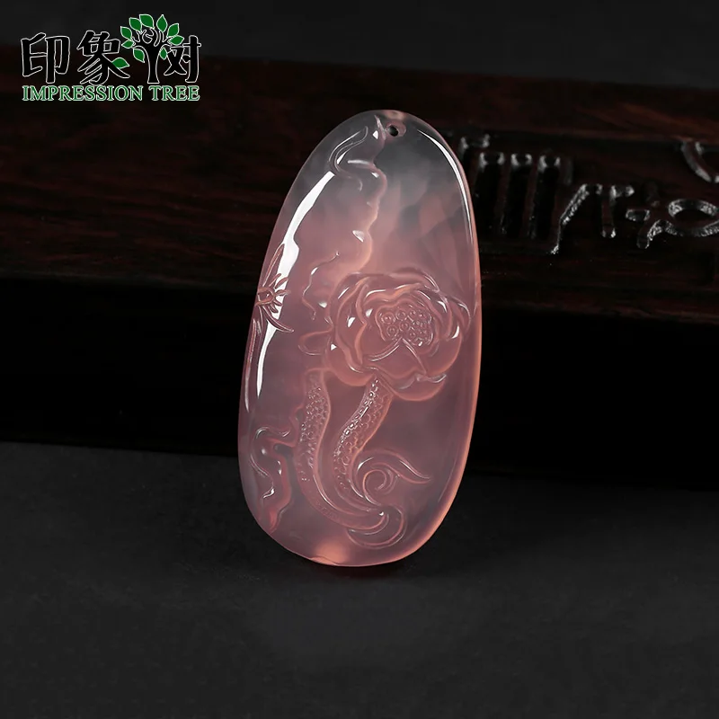 

Lotus Leaf Flower Shape Charm Pendants 1 Pc 52*27mm Natural Stone Carved Beads For Necklace Accessories DIY Jewelry Making 18199