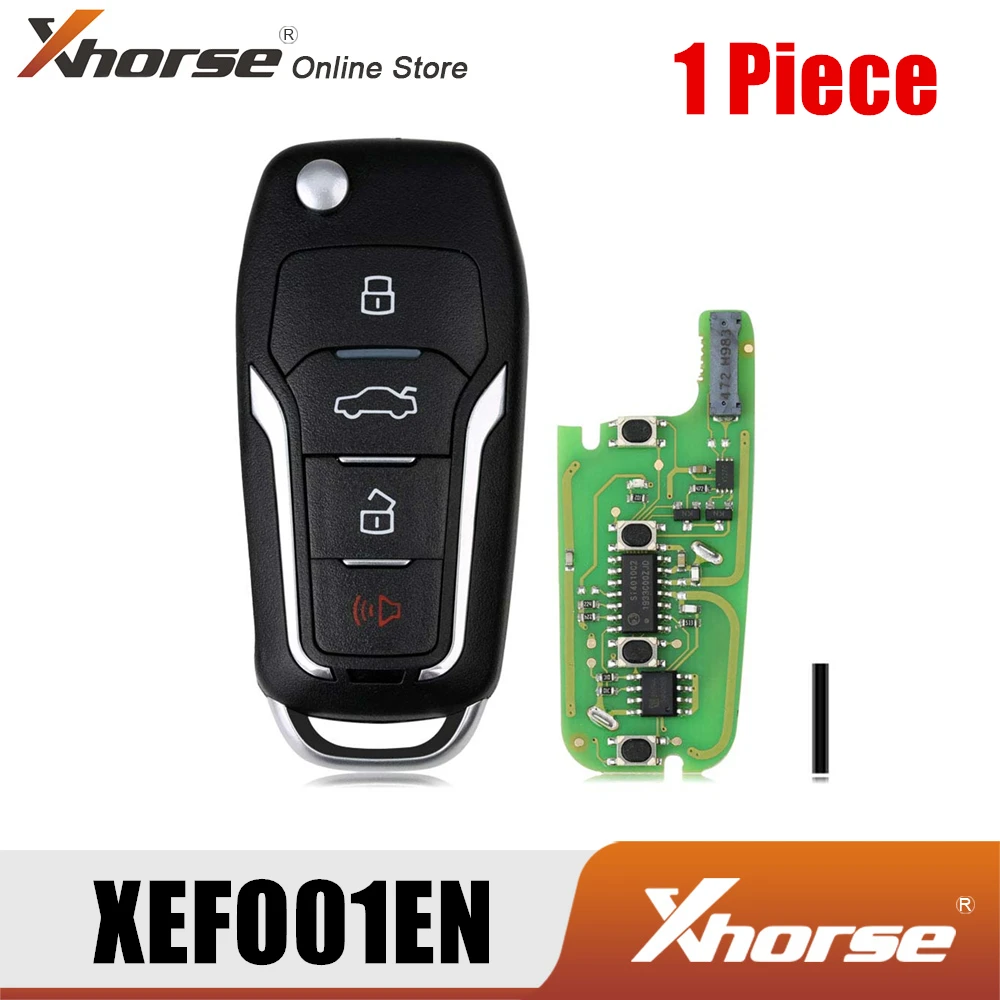 Супер удаленный ключ Xhorse XEFO01EN для Ford Flip 4 кнопки встроенный супер чип английская