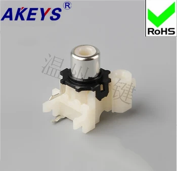

11 PCS AV concentric socket, 2-foot RCA socket, single-hole PCB welding audio and video socket, lotus socket AV-8.4-14
