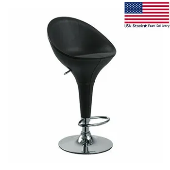 

BOMBO "LEATHER" STYLE HIGH BACK BARSTOOL ADJUSTING-BAR STOOL CHAIR-BETA LEATHER