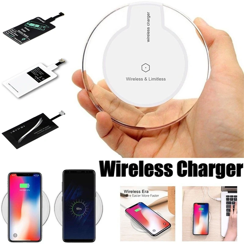Беспроводное зарядное устройство 5 В 2A быстрое зарядное устройство полученный адаптер для iPhone 11 Pro MAX XS XR 6 7 8 Plus huawei P20 P10 Y6 Y7 Y9 зарядное устройство