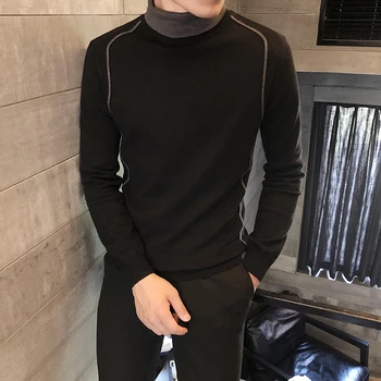 

20200 New Winter Man Sweater High Quality Casual Slim Fit Mens Pullover Turtleneck Men Winter Clothes Jumpers Tops Erkek Kazak