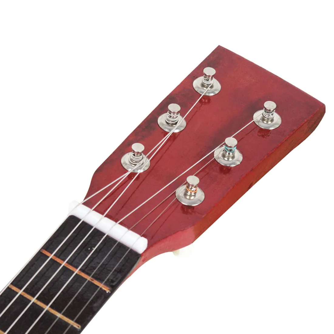 25 Inches 6 Strings Wooden Musical Instrument Guitar Gift For Children- Pink