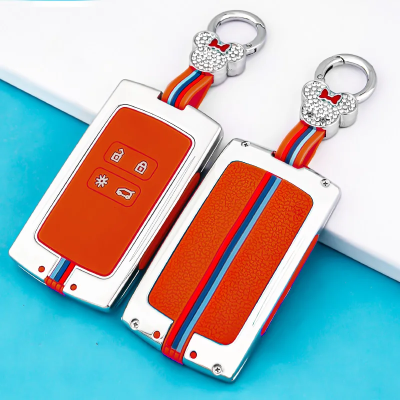 Copertura chiave dell'automobile in lega di zinco per la catena della cassa chiave della copertura chiave del Silicone di Renault per Renault Kadjar Megane Koleos QM5 QM6 2016 2018 Cap149 16 Copertura chiave dell'automobile in lega di zinco per la catena della cassa chiave della copertura chiave del Silicone di Renault per Renault Kadjar Megane Koleos QM5 QM6 2016 2018 Cap149 - H2e0355180c60413db11f12f5a9664cd0z