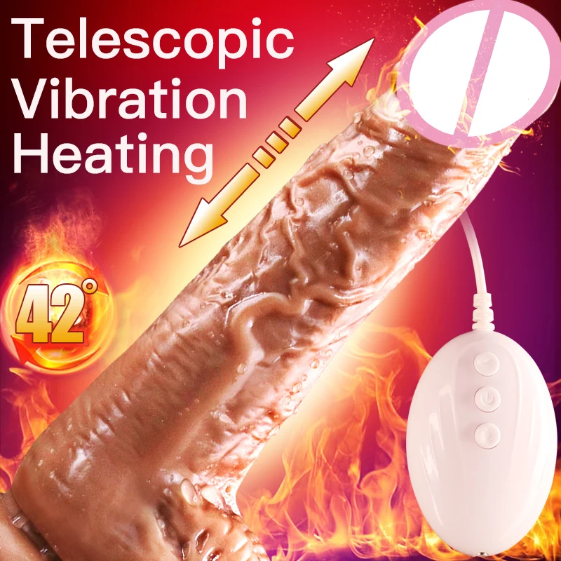 Female Adult Products Sex Toys High Simulation Penis Vibrating Stick Massage AV Masturbation Can Be Heated Motor Powerful |
