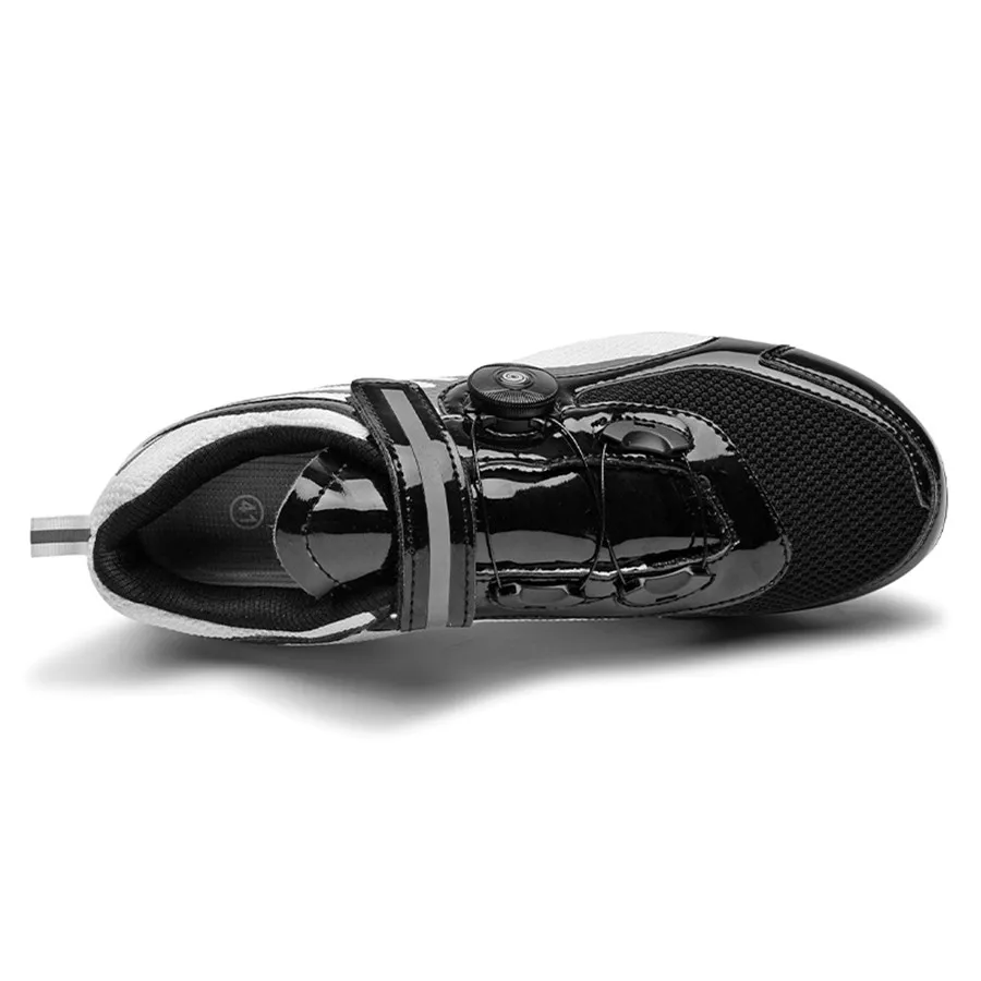Self-locking Lace Cycling Shoes Road And Mountian MTB Lockless Leisure Bike Sneakers Breathable Bicycle Biking Shoes