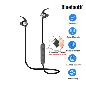 

XT22 Bluetooth Wireless Headphones 5.0 Support TF Card Sport Headset Handsfree Stereo Earphone with Mic for Mobile Phone