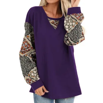 

Madam clothing OWLPRINCESS 2019 Winter Printed Lantern Sleeve Top Long-Sleeved T-shirt Women Autumn Women