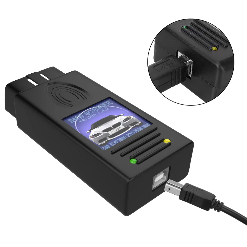 Scanner For BMW E38 E39 E46 E53 E83 E85 Serie 3 5 7 X5 X7 Version 1.4.0 Unlock For Windows XP Car Diagnostic Tools Code Reader 5