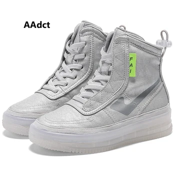 

AAdct 2020 school Kids Skate Shoes new autumn girls boys shoes fashion hight-cut children shoes
