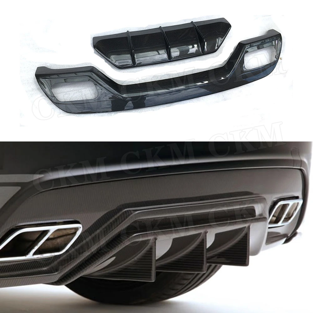 Класс углеродного волокна задний диффузор спойлер для Mercedes Benz W176 A250 A260 A45 AMG 2013- V стиль плавники Акула опорная пластина
