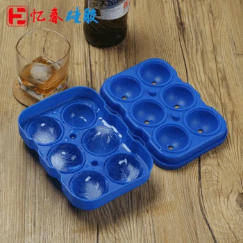 

Amazon Hot Selling New 6 Hockey Silicone Ice Tray liu lian Circle Hockey Film Household round Ball Ice Cubes Mould