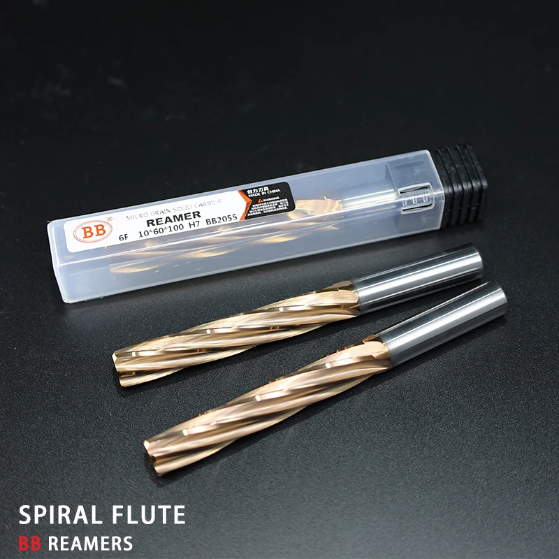 100mm Length Solid Carbide Coated Spiral Straight Flute Reamer Tolerance Precision Tool Steel Metal 3~20mm,steel reamer tools,carbide reamer