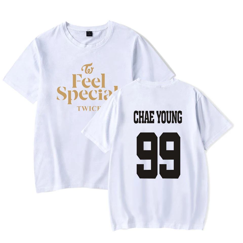 Новая корейская мода Kpop Twice Feel специальный альбом же печать футболки для мужчин/wo мужские футболки Harajuku Хип-Хоп Уличная футболка