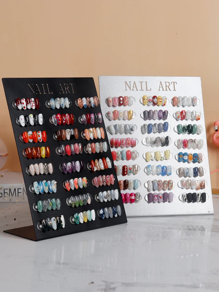 Nail Tips Art Display Stand Board Adsorption Detachable Color