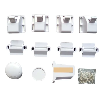 

Cabinet Strap Locks - Kids Proof Kit - Child Safety Drawer Cupboard Oven Refrigerator Adhesive Locks