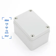 Водонепроницаемая коробка 110*80*70 мм IP67 распределительные коробки Электрический корпус из АБС-пластика наружный кабель коробка Домашний инструмент