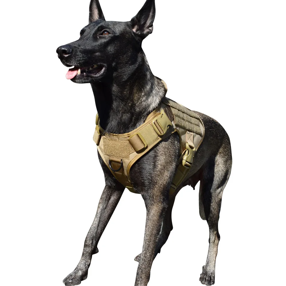 Cena MXSLEUT Tactical Molle K9 uprząż z uchwytem k9 kamizelka robocza kamizelka dla psa taktyczna kamizelka dla psa z przednim klipsem smycz