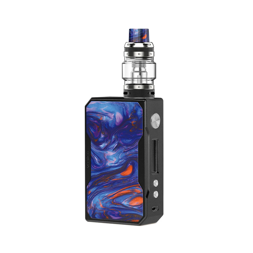 Azure VOOPOO Black Drag 157 Вт TC Mod коробка Vape комплект смоляная пластина Uforce T1 Танк мод Vape комплект подходит Двойной 18650 батарея электронная сигарета - Цвет: Azure