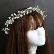 Свадебный венок Свадебные аксессуары искусственный цветок розы Лилия долины невесты фото носить ювелирные изделия Свадебные аксессуары