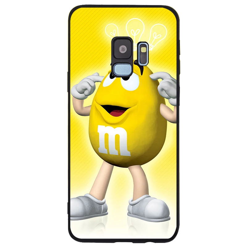Милый M& M'S Chocolate Candy Чехол Мягкий Силиконовый ТПУ черный чехол для телефона samsung Galaxy Note 8 9 S6 S7 EDGE S8 S9 S10 Plus