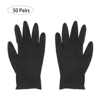 

50 Pairs safety gloves Powder Free Latex Disposable Gloves Home Mechanic Tattoo working gloves Universal For Protecting Gloves