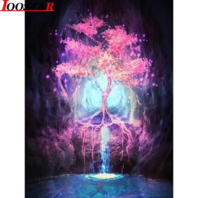 Алмазная 5d картина Дерево жизни полноразмерная круглая вышивка крестиком